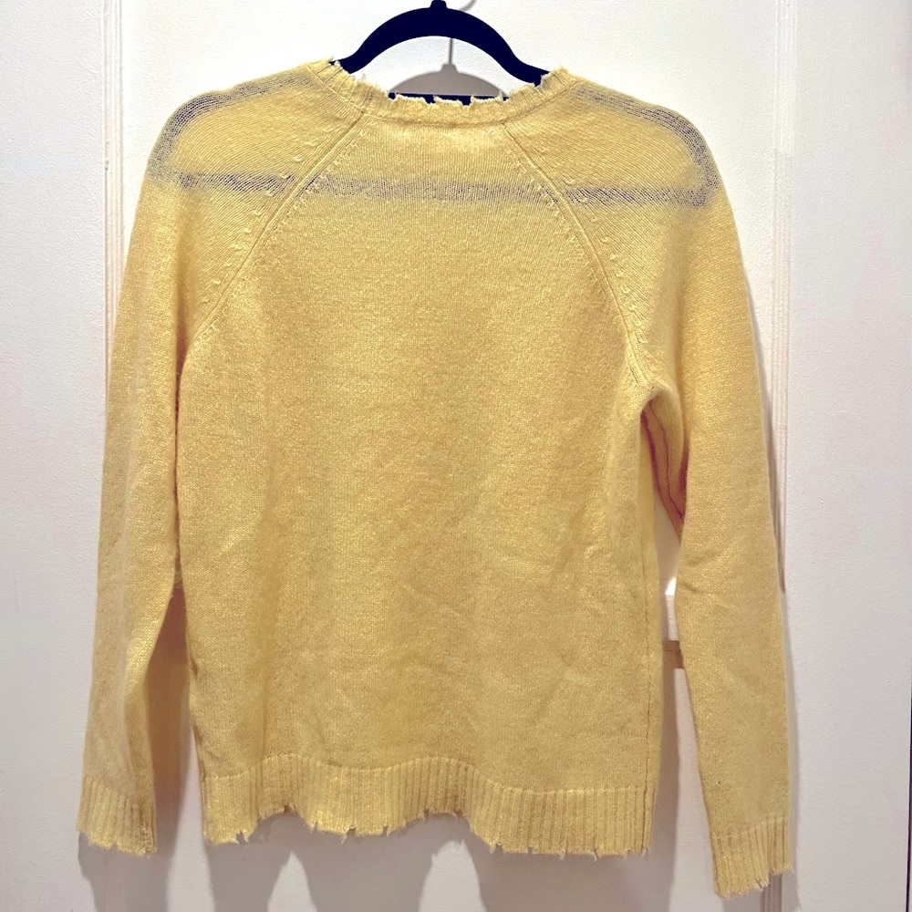 Minnie Rose Distressed Cashmere Sweater